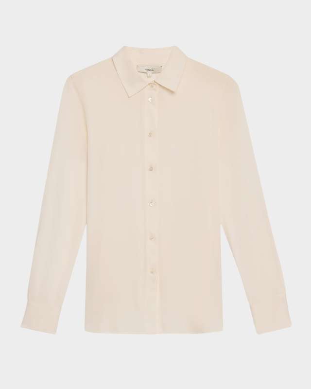 Classic Button-Front Blouse